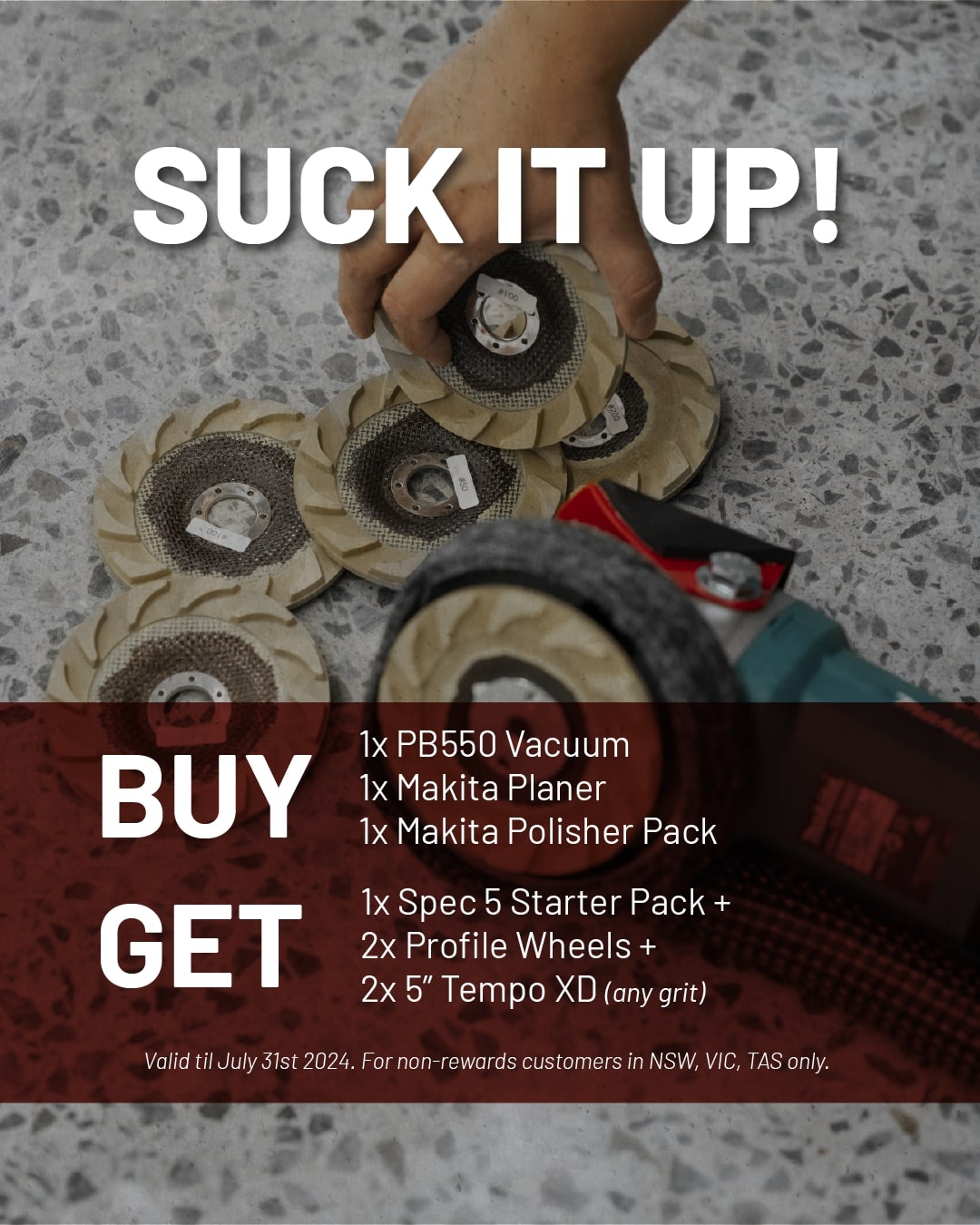 suck it up july deal